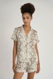  BSS070S53-BỘ SHORT SATIN CỔ PIJAMA VỚI CHẤT LIỆU MỀM MỊN, MÁT MẺ MANG LẠI CẢM GIÁC THOẢI MÁI VÀ SANG TRỌNG KHI MẶC. 