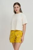  BST031W42-BỘ SHORT THUN VỚI THIẾT KẾ ÁO CROPTOP COVERSIZE MANG PHONG CÁCH TRẺ TRUNG VÀ NĂNG ĐỘNG. 