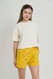  BST031W42-BỘ SHORT THUN VỚI THIẾT KẾ ÁO CROPTOP COVERSIZE MANG PHONG CÁCH TRẺ TRUNG VÀ NĂNG ĐỘNG. 