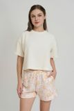  BST031W43-BỘ SHORT THUN VỚI THIẾT KẾ ÁO CROPTOP COVERSIZE MANG PHONG CÁCH TRẺ TRUNG VÀ NĂNG ĐỘNG. 