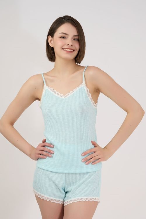  BST036S11-BỘ SHORT THUN 2 DÂY PHỐI REN NỔI BẬT MANG ĐẾN SỰ MÁT MẺ VÀ THOẢI MÁI KHI MẶC 