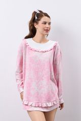 BST040W41-BỘ SHORT THUN  THIẾT KẾ FROM ÁO GIẤU QUẦN THOẢI MÁI VÀ TRẺ TRUNG.
