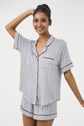  BST060W42-BỘ SHORT THUN PIJAMA THIẾT KẾ TỪ CHẤT LIỆU THUN CO GIÃN, MỀM MẠI MANG LẠI SỰ THOẢI MÁI CHO MÙA HÈ 