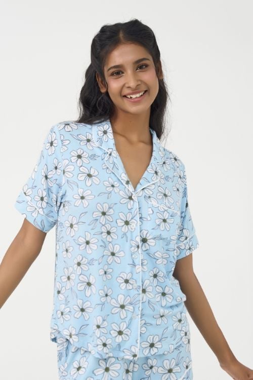  BST060W43-BỘ SHORT THUN PIJAMA THIẾT KẾ TỪ CHẤT LIỆU THUN CO GIÃN, MỀM MẠI MANG LẠI SỰ THOẢI MÁI CHO MÙA  HÈ 