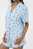  BST060W43-BỘ SHORT THUN PIJAMA THIẾT KẾ TỪ CHẤT LIỆU THUN CO GIÃN, MỀM MẠI MANG LẠI SỰ THOẢI MÁI CHO MÙA  HÈ 