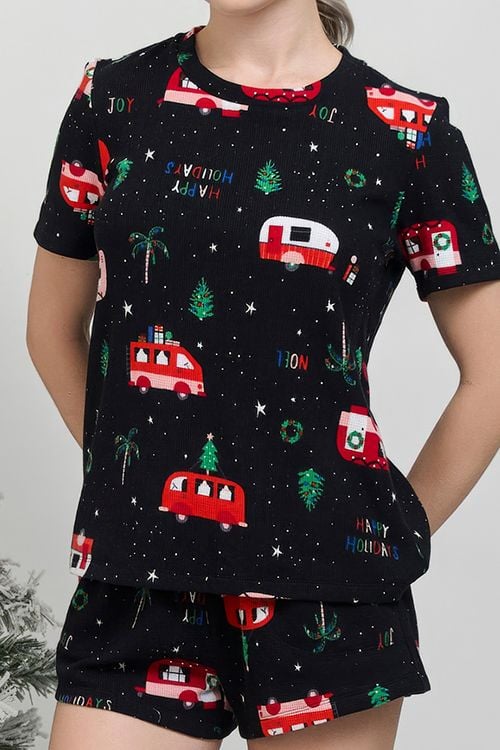  BST151W31-BỘ THUN SHORT CỔ TRÒN, HỌA TIẾT ĐẶC TRƯNG MÙA NOEL 