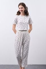 BTD040W41-BỘ THUN DÀI VỚI THIẾT KẾ ÁO CROPTOP TRẺ TRUNG VÀ NĂNG ĐỘNG.