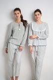  BTD072W21-BỘ PHỐI QUẦN KATE VÀ ÁO THUN DÀI TAY CHO THU ĐÔNG 