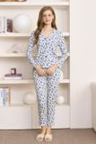  BTD08S5T10-BỘ THUN DÀI VỚI THIẾT KẾ PIJAMA TỪ CHẤT LIỆU  CO GIÃN, MỀM MẠI MANG LẠI SỰ THOẢI MÁI KHI MẶC 