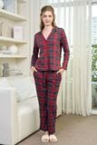  BTD08S5T11-BỘ THUN DÀI VỚI THIẾT KẾ PIJAMA TỪ CHẤT LIỆU  CO GIÃN, MỀM MẠI MANG LẠI SỰ THOẢI MÁI KHI MẶC 
