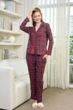  BTD08S5T11-BỘ THUN DÀI VỚI THIẾT KẾ PIJAMA TỪ CHẤT LIỆU  CO GIÃN, MỀM MẠI MANG LẠI SỰ THOẢI MÁI KHI MẶC 