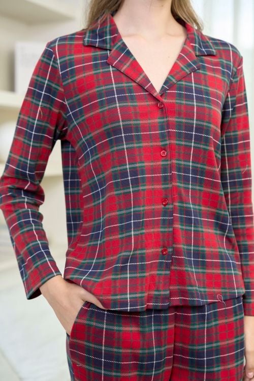  BTD08S5T11-BỘ THUN DÀI FORM ÔM VỚI THIẾT KẾ PIJAMA TỪ CHẤT LIỆU  CO GIÃN, MỀM MẠI MANG LẠI SỰ THOẢI MÁI KHI MẶC 