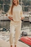  BTD120W41-BỘ HOODIE DÀI TAY, ÁO CÓ NÓN, CHẤT LIỆU NHUNG ẤM ÁP CHO MÙA THU ĐÔNG 
