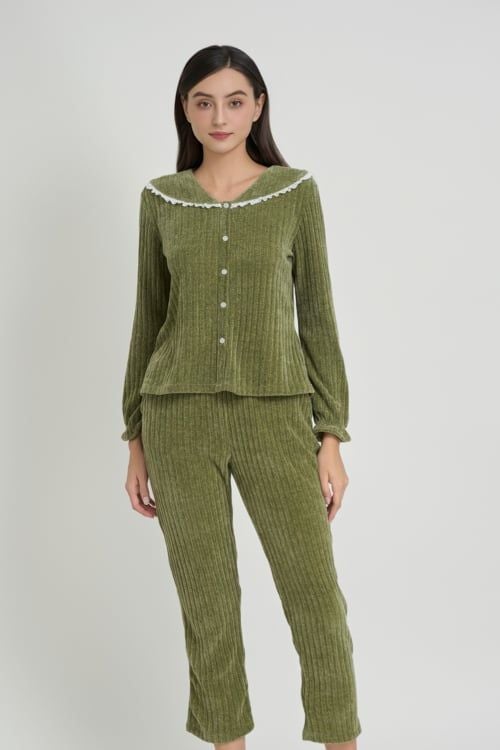  BTD168W11-BỘ THUN GÂN DÀI TAY ẤM ÁP THU ĐÔNG 