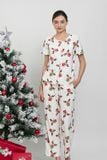  BTD190W41-BỘ DÀI THUN COTTON, CỔ TRÒN VỚI HỌA TIẾT ĐẶC TRƯNG NOEL 