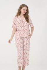 BTL017W12-BỘ LỬNG THUN VỚI THIẾT KẾ PIJAMA ĐIỂM NHẤN RODE NỔI BẬT TẠO SỰ TRẺ TRUNG VÀ NĂNG ĐỘNG