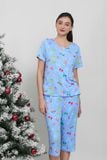  BTL050W41-BỘ LỬNG THUN COTTON, CỔ TRÒN VỚI HỌA TIẾT ĐẶC TRƯNG NOEL 