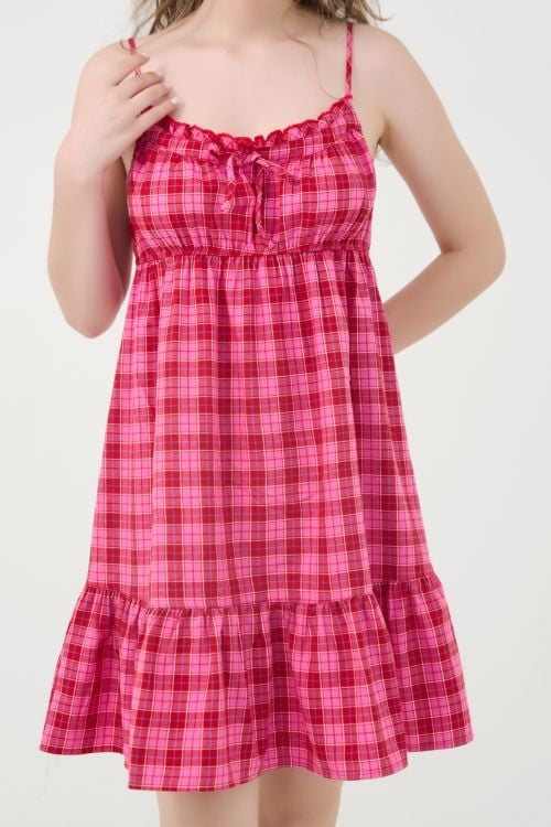  DDK079W71-ĐẦM KATE VỚI THIẾT KẾ 2 DÂY QUYẾN RŨ, MANG LẠI CẢM GIÁC MỀM MẠI VÀ THOÁNG MÁT. 