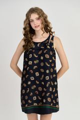 DDS01S5S05-ĐẦM SATIN  THIẾT KẾ CỔ TRÒN ĐIỂM NHẤN NƠ TRÊN  CHẤT LIỆU MỀM MỊN, MÁT MẺ MANG LẠI CẢM GIÁC THOẢI MÁI VÀ SANG TRỌNG KHI MẶC.