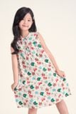  KDK011S41-ĐẦM KATE CỔ TRÒN HỌA TIẾT ĐẶC TRƯNG MÙA NOEL CHO BÉ GÁI 