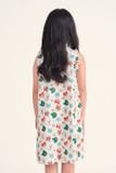  KDK011S41-ĐẦM KATE CỔ TRÒN HỌA TIẾT ĐẶC TRƯNG MÙA NOEL CHO BÉ GÁI 
