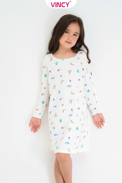 KDT010W31 - BỘ ĐẦM THUN CHO BÉ