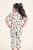  KLK010W41-BỘ LỬNG TAY PHỒNG CHẤT KATE , HỌA TIẾT ĐẶC TRƯNG NOEL CHO BÉ GÁI 