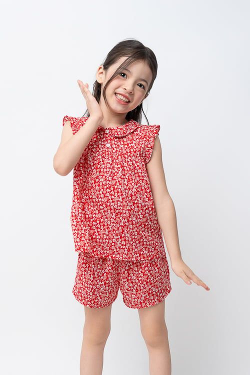  KSK014S11- BỘ SHORT KATE CHO BÉ 