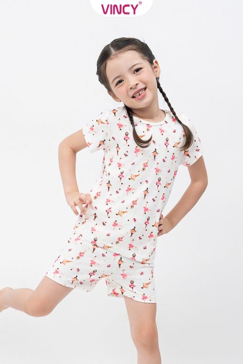  KST010S43 -BỘ SHORT THUN CHO BÉ 