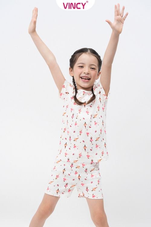  KST010S43 -BỘ SHORT THUN CHO BÉ 