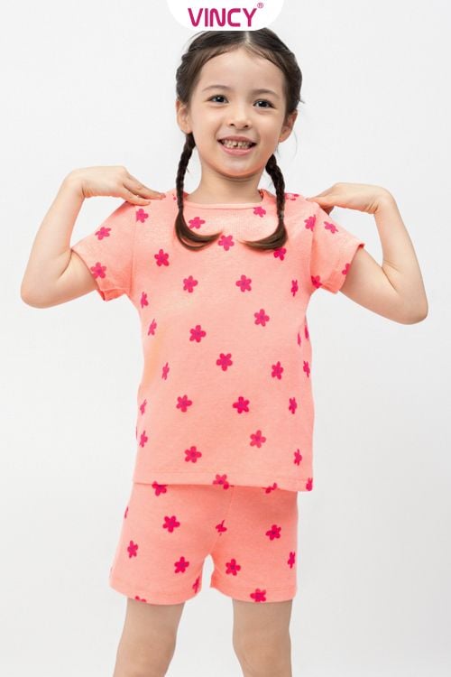  KST010S45-BỘ SHORT THUN CHO BÉ 