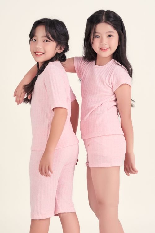  KST013S44 - BỘ SHORT THUN CHO BÉ 