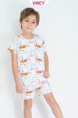 KST023S31-BỘ SHORT THUN CHO BÉ