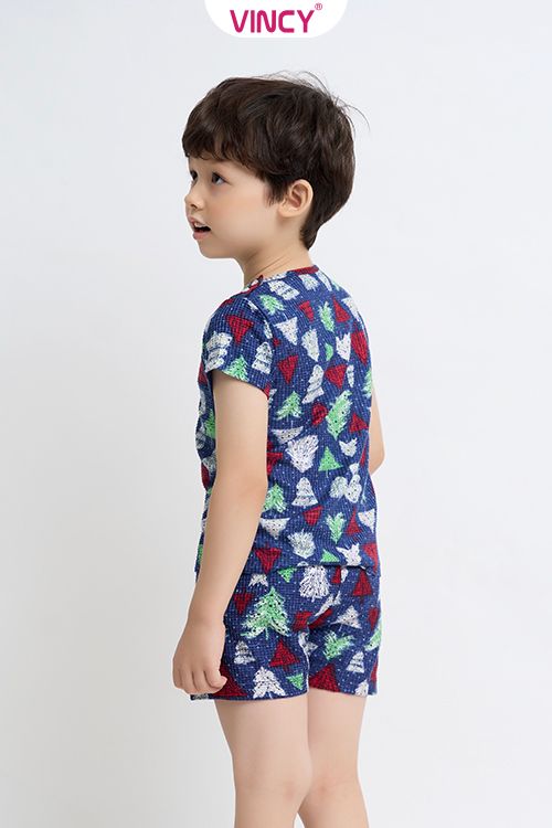  KST027S31-BỘ SHORT THUN CHO BÉ, HỌA TIẾT ĐẶC TRƯNG MÙA NOEL 
