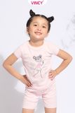  KST030W11-BỘ SHORTS THUN BÉ GÁI 