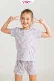  KST031S01-BỘ THUN SHORTS BÉ GÁI 
