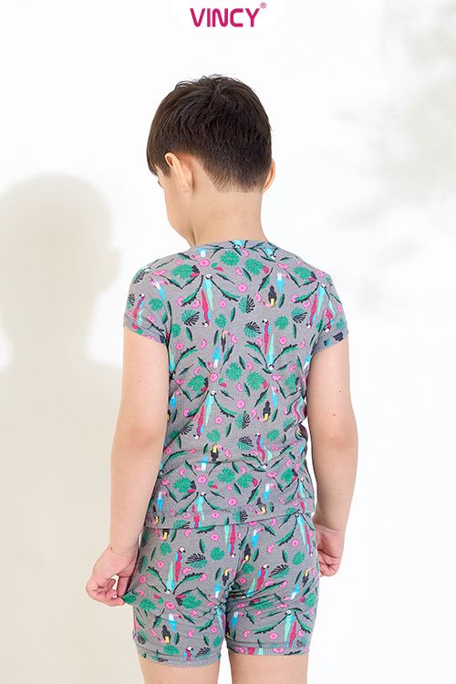  KST060W11-BỘ SHORTS THUN BÉ TRAI 