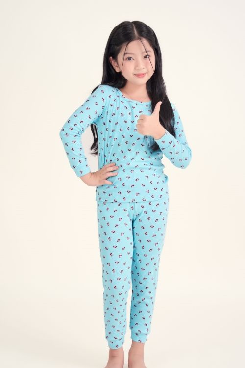  KTD032W31-BỘ THUN DÀI CHO BÉ 