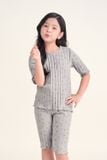  KTL012S42-BỘ THUN LỬNG MÀU XÁM VỚI NHIỀU HỌA TIẾT XINH XẮN CHO BÉ. 