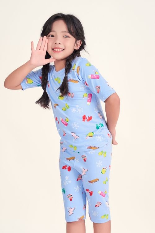  KTL013S41-BỘ THUN LỬNG CỔ TRÒN CHO BÉ, HỌA TIẾT ĐẶC TRƯNG CHO MÙA GIÁNG SINH 