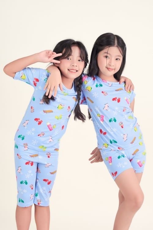  KTL013S41-BỘ THUN LỬNG CỔ TRÒN CHO BÉ, HỌA TIẾT ĐẶC TRƯNG CHO MÙA GIÁNG SINH 