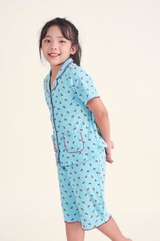  KTL025W12-BỘ LỬNG THUN BÉ GÁI VỚI THIẾT KẾ PIJAMA ĐIỂM NHẤN RODE NỔI BẬT TẠO SỰ XINH XẮN VÀ ĐÁNG YÊU 