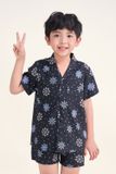  SSK025S21-BỘ PIJAMA SHORT, CHẤT LIỆU KATE HỌA TIẾT ĐẶC TRƯNG NOEL CHO BÉ 
