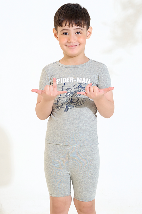  SST040W11-BỘ SHORTS THUN BÉ TRAI 