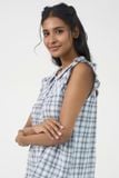  BSK014S32-BỘ KATE SHORT THIẾT KẾ CỔ SEN VÀ PHỐI TAY BÈO XINH XẮN VỚI HỌA TIẾT CARO TẠO CẢM GIÁC THOẢI MÁI VÀ TƯƠI TRẺ. 