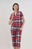  BKL161W43-BỘ KATE LỬNG CỔ PIJAMA VỚI ĐIỂM NHẤN RODE NỔI BẬT MANG ĐẾN SỰ THOẢI MÁI VÀ THOÁNG MÁT. 