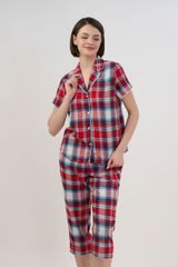 BKL161W43-BỘ KATE LỬNG CỔ PIJAMA VỚI ĐIỂM NHẤN RODE NỔI BẬT MANG ĐẾN SỰ THOẢI MÁI VÀ THOÁNG MÁT.
