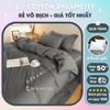 Bộ chăn ga Cotton đơn sắc hiện đại