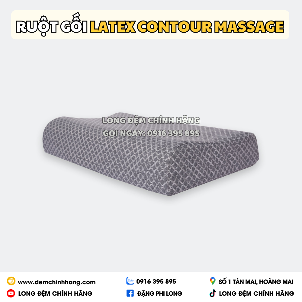 Ruột Gối Latex Contour Massage