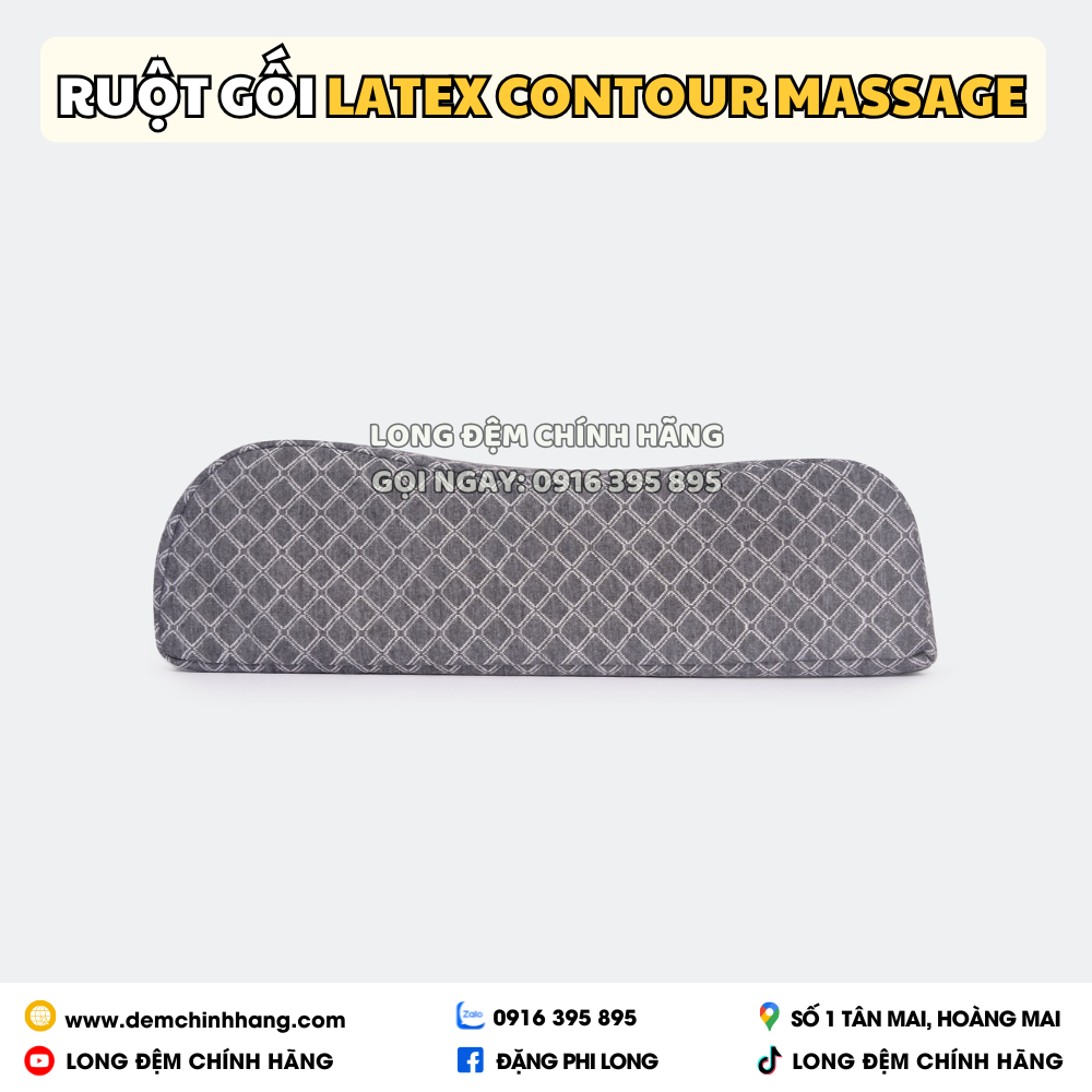 Ruột Gối Latex Contour Massage